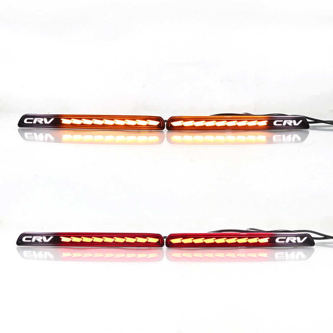2pcs Rear Bumper Turn Light Indicators Fog Lamp For Honda CRV 2023-2025 | LED High Penetration Light Source | Car Dynamic Turn Signal Brake Warning Lamp