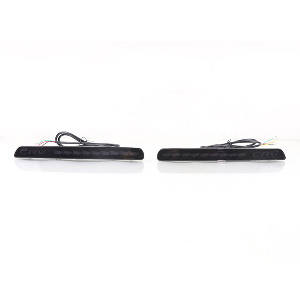 2pcs Rear Bumper Turn Light Indicators Fog Lamp For Honda CRV 2023-2025 | LED High Penetration Light Source | Car Dynamic Turn Signal Brake Warning Lamp