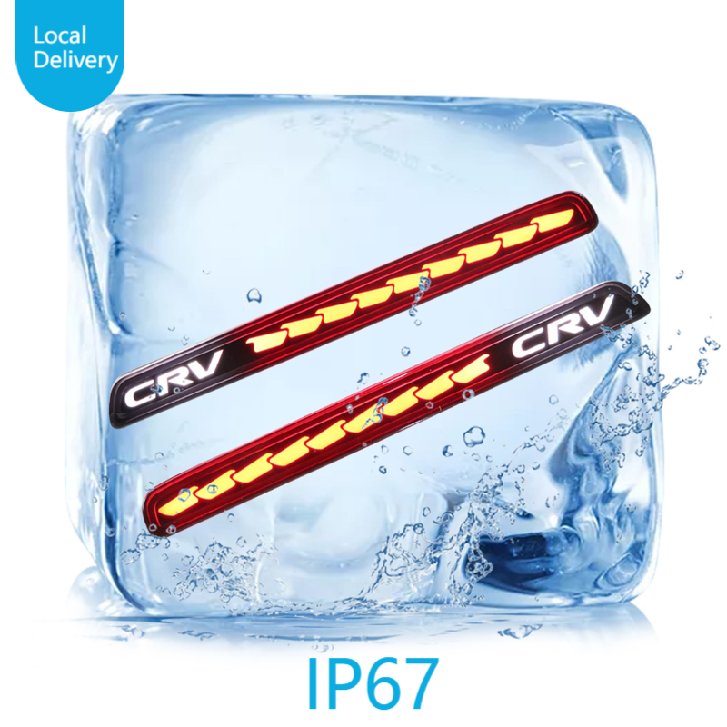 2pcs Rear Bumper Turn Light Indicators Fog Lamp For Honda CRV 2023-2025 | LED High Penetration Light Source | Car Dynamic Turn Signal Brake Warning Lamp