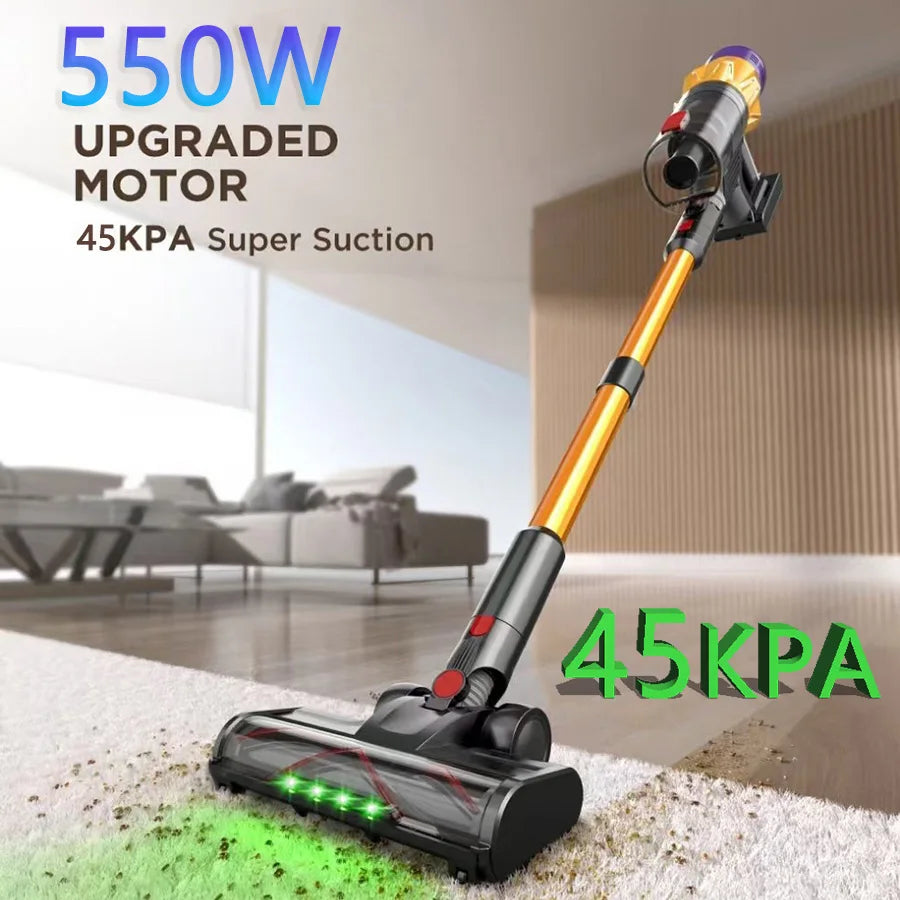 Blossom V18 Cordless Vacuum Cleaner, 550W 55KPA 50 Mins Runtime Self-Standing Vacuum Cleaners For Home