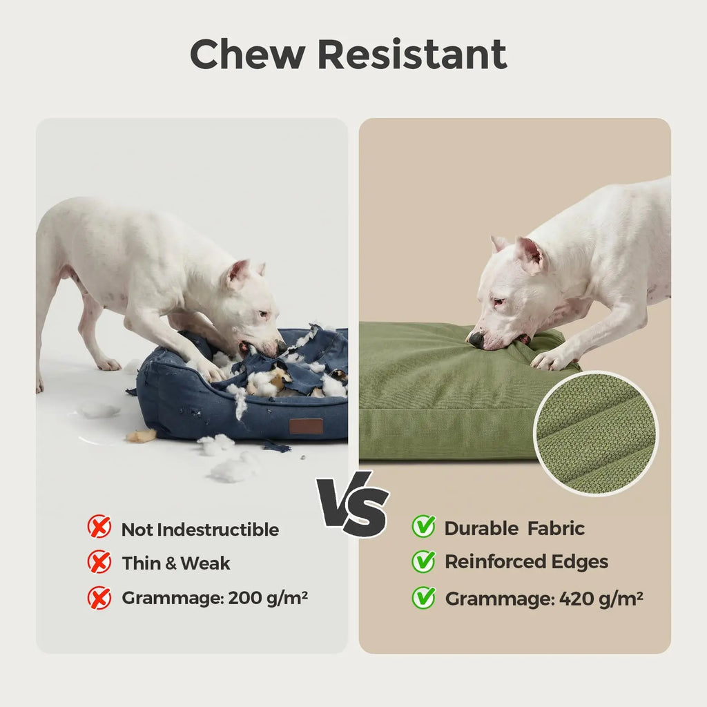 42-Inch Chew-Resistant Waterproof Outdoor Dog Bed