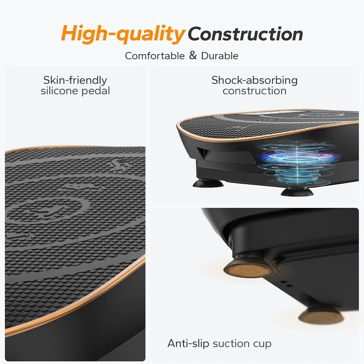 MERACH Vibration Plate Exercise Machine Whole Body Workout Power Vibrate Fitness Platform Vibration Weight Loss&Shaping