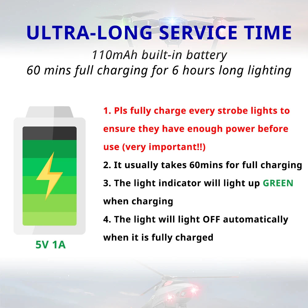 RGB LED Wireless Rechargeable Car Lights