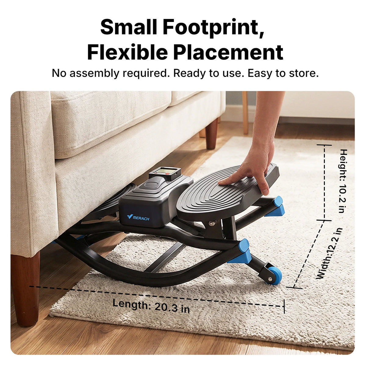 MERACH Rocking stepper 300 lbs Weight Capacity Ab Twist Board Workout Exercise Equipment for Slim Waist and Core Ab Exercise Silent Noiseless Rock Stepper Machine for Home Apartment Dorm Office Gym