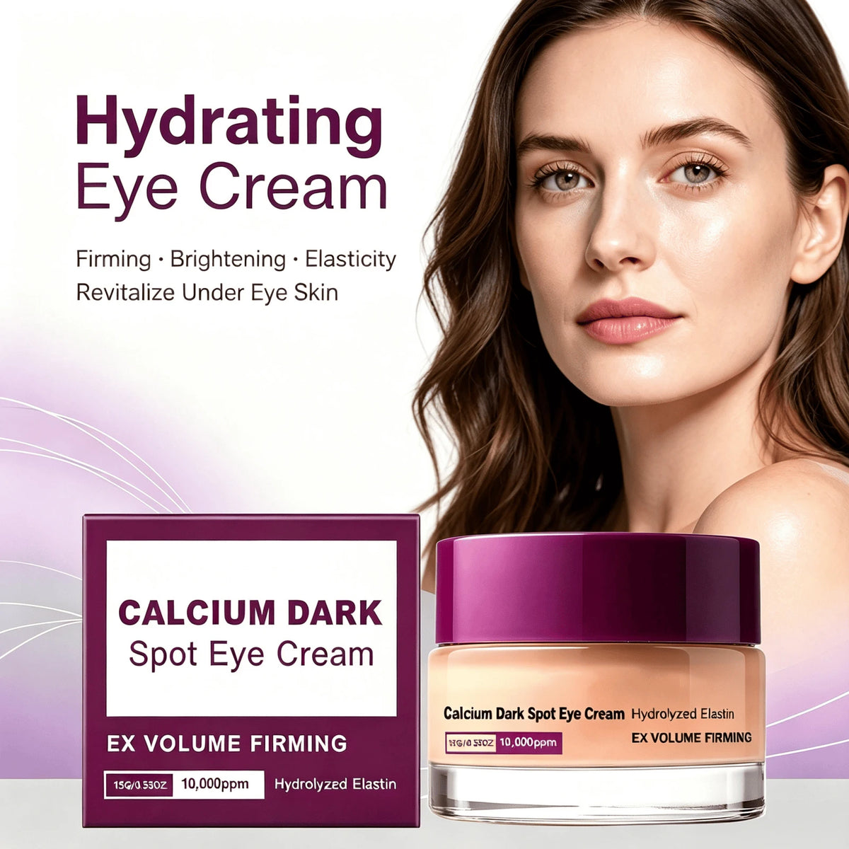 Calcium Dark Spot Eye Cream Tallow Extract Rebuild Elasticity Firming Dark Circle Reducing Hydrating Nourishing Anti Aging Tightening Skin Care