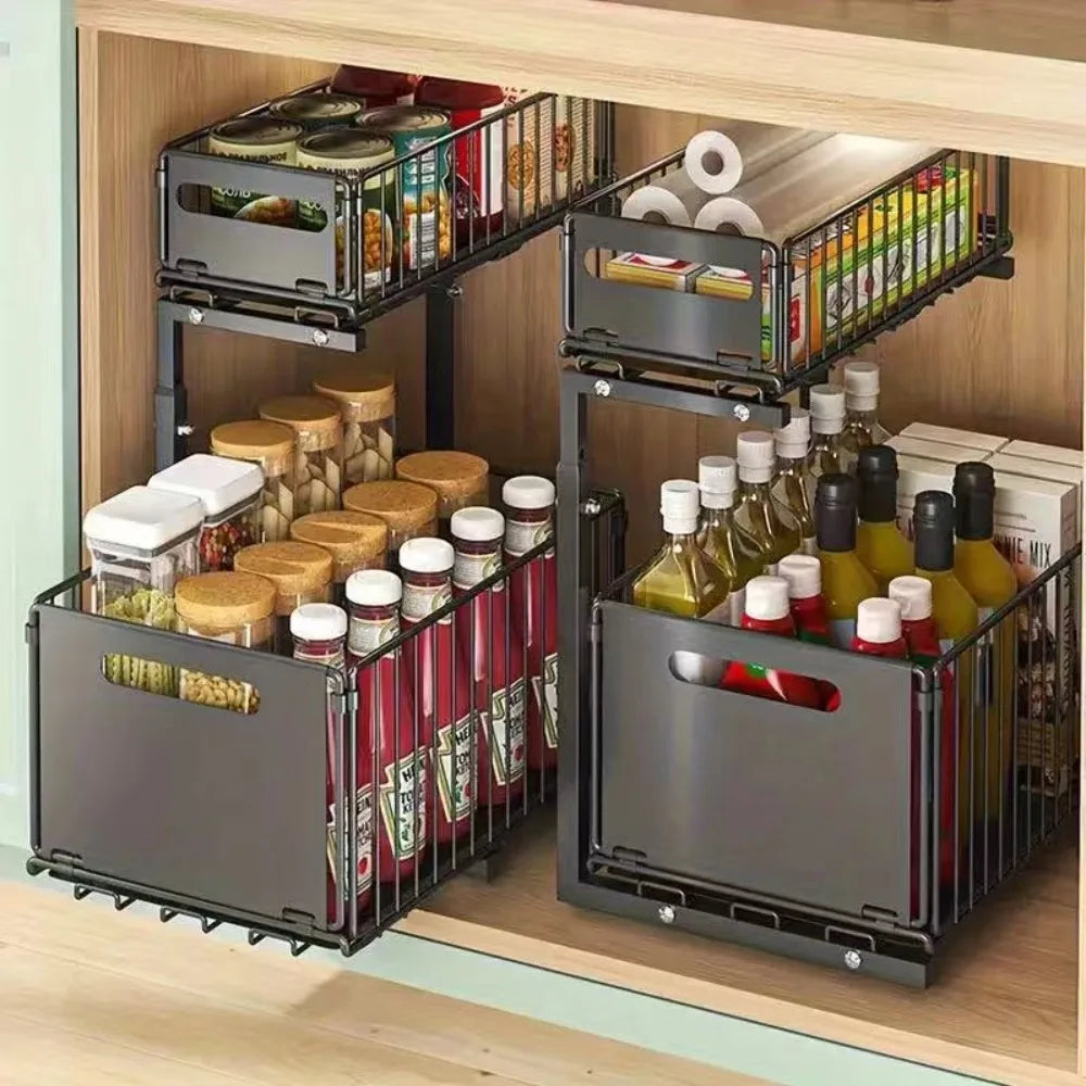 2-Tier Pull-Out Under Sink Organizer