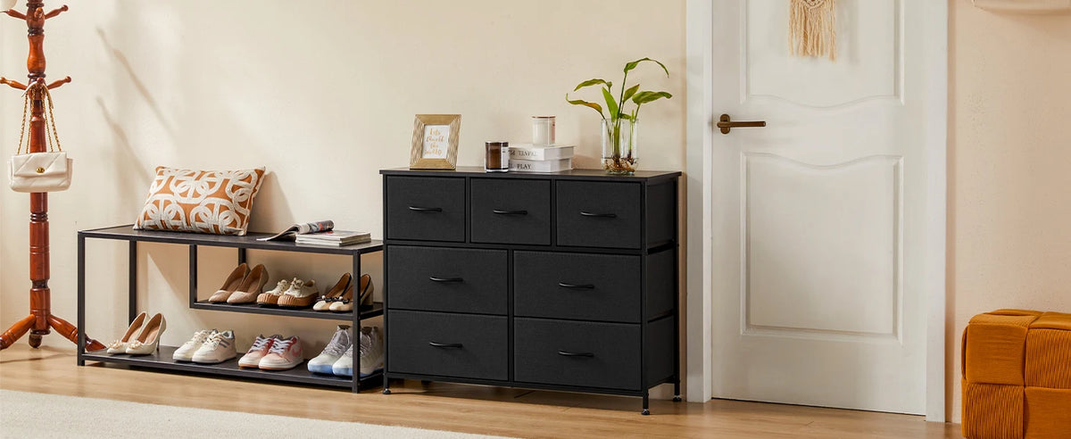 7-Drawer Fabric Dresser for Bedroom