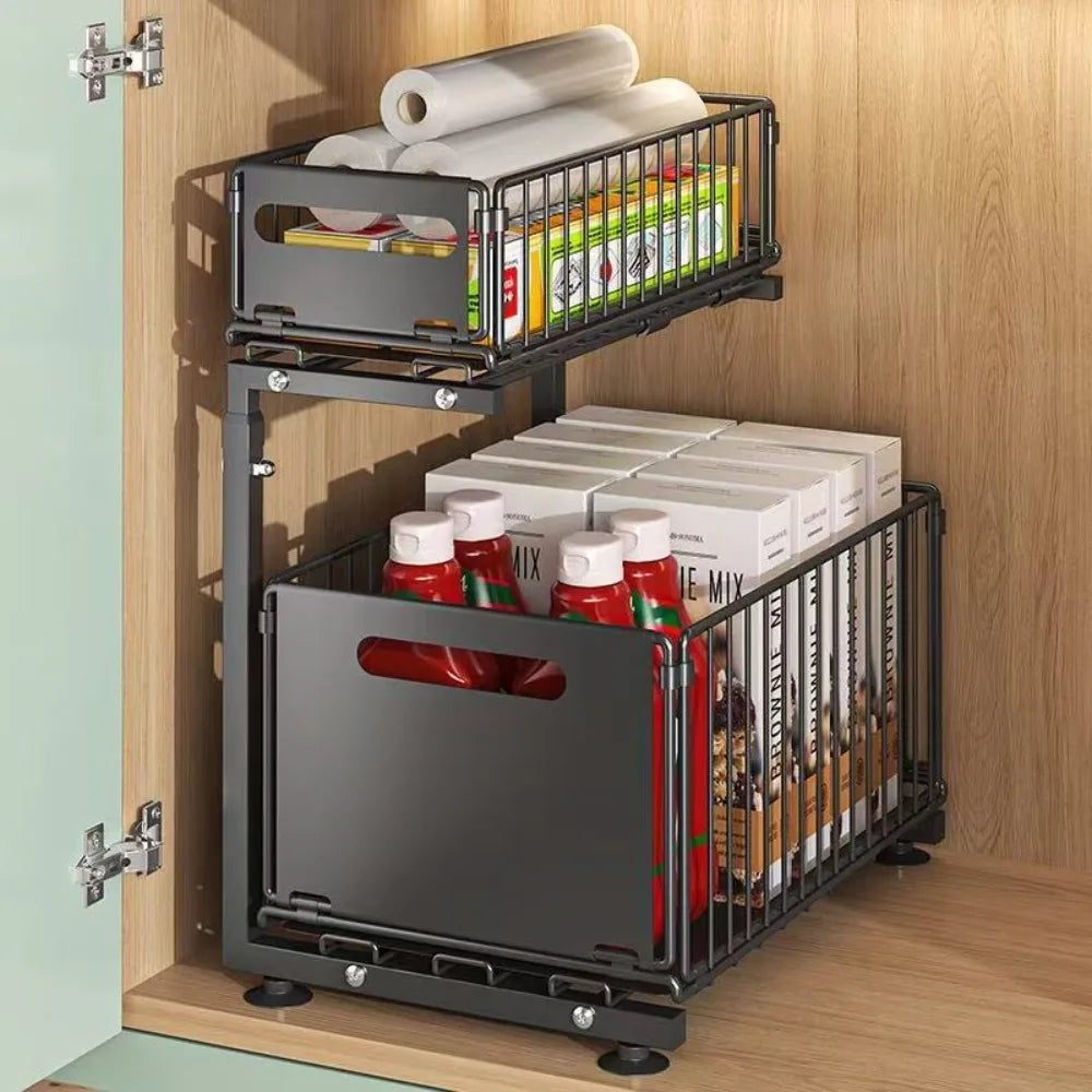 2-Tier Pull-Out Under Sink Organizer