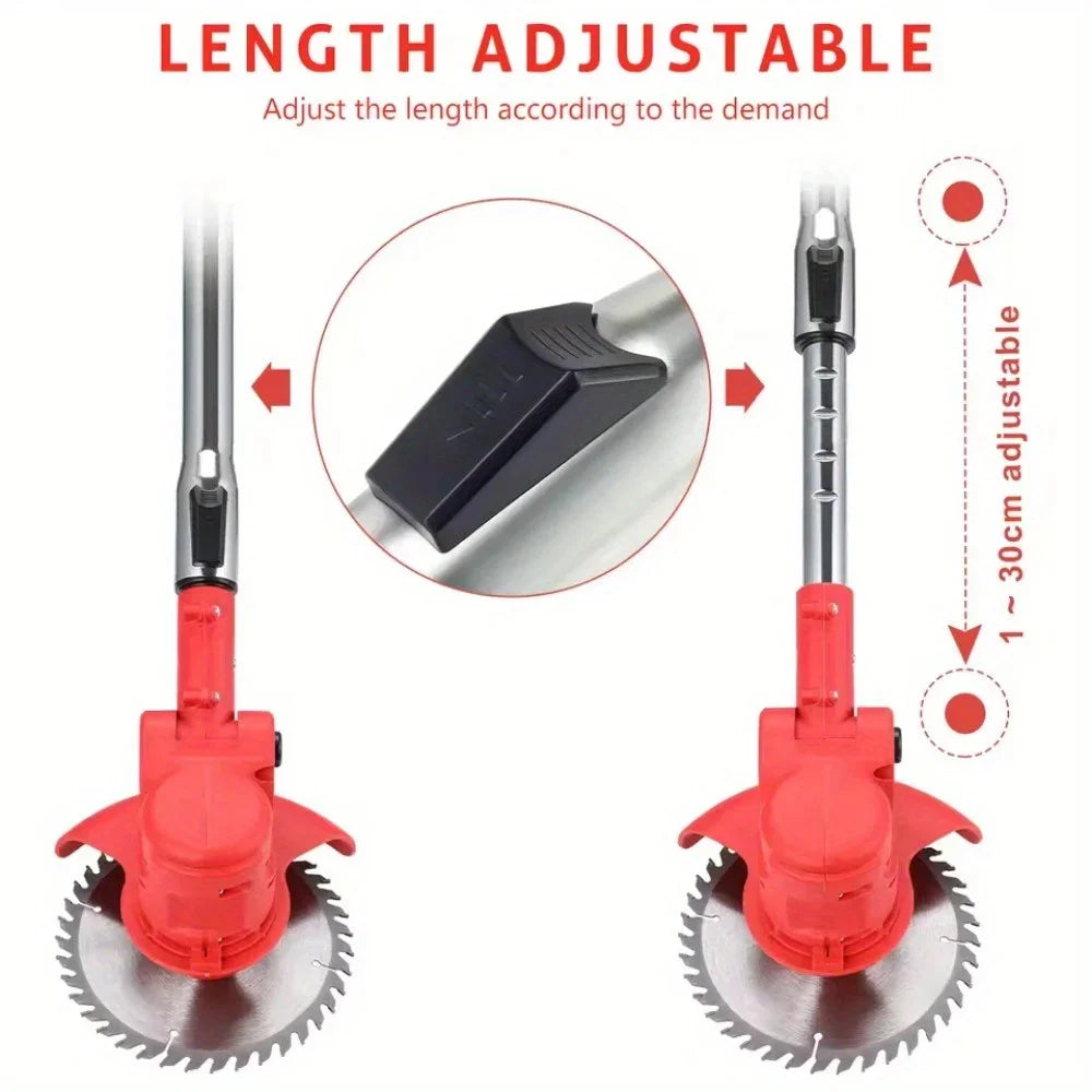 Cordless Lawn Trimmer, Edger and Brush Cutter for Garden and Yard