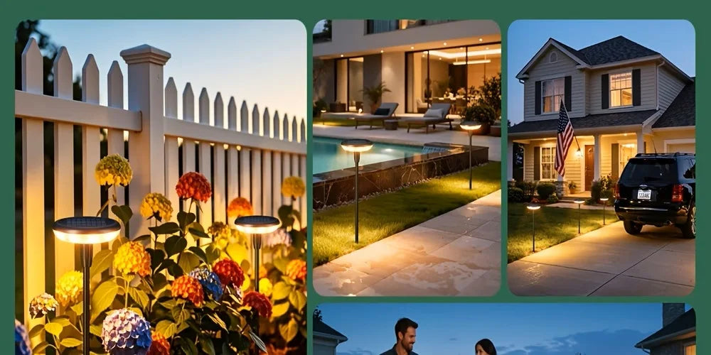 Solar Powered Pathway Lights Outdoor Garden Swaying Light IP65 Waterproof for Planter Flowers Landscape Lighting Decoration Warm