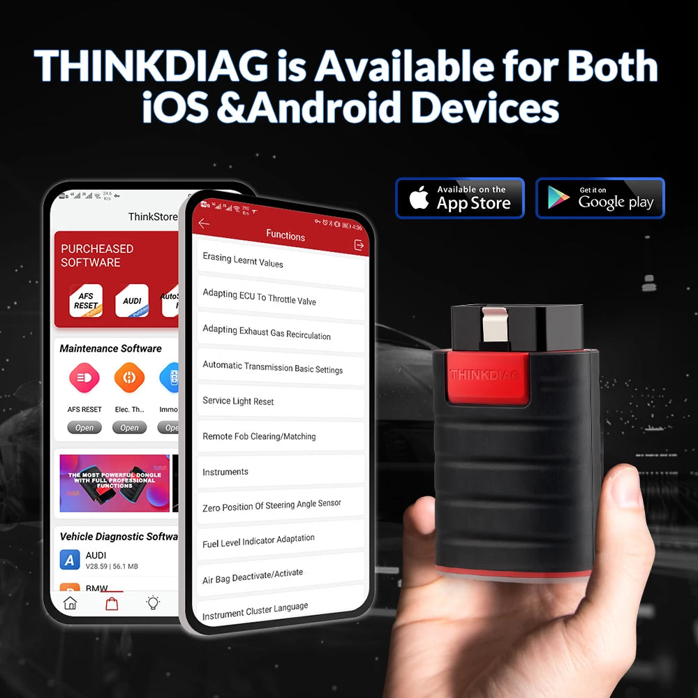 2026 THINKCAR New Thinkdiag Online ECU Coding Active Test ALL System German Car Diagnostic Tool 16 Reset Code Reader Hot Version