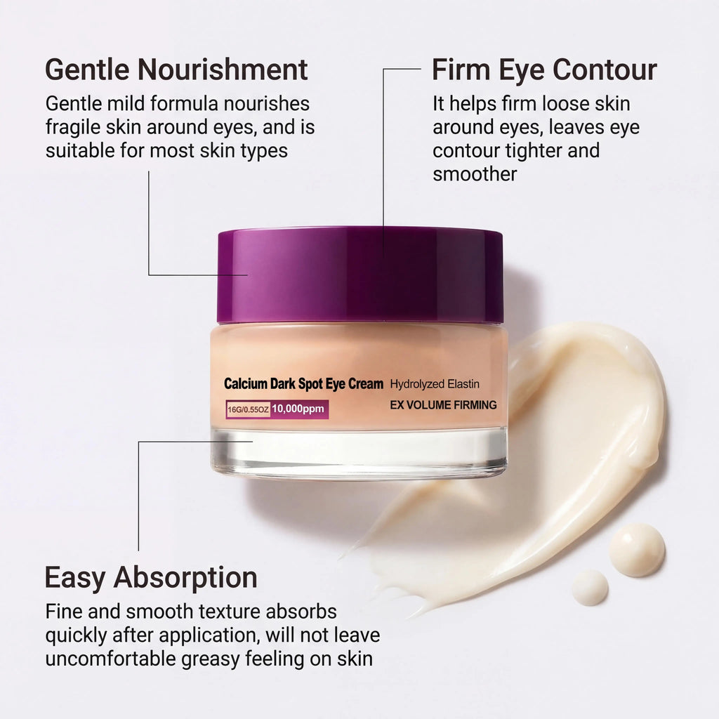 Calcium Dark Spot Eye Cream Tallow Extract Rebuild Elasticity Firming Dark Circle Reducing Hydrating Nourishing Anti Aging Tightening Skin Care