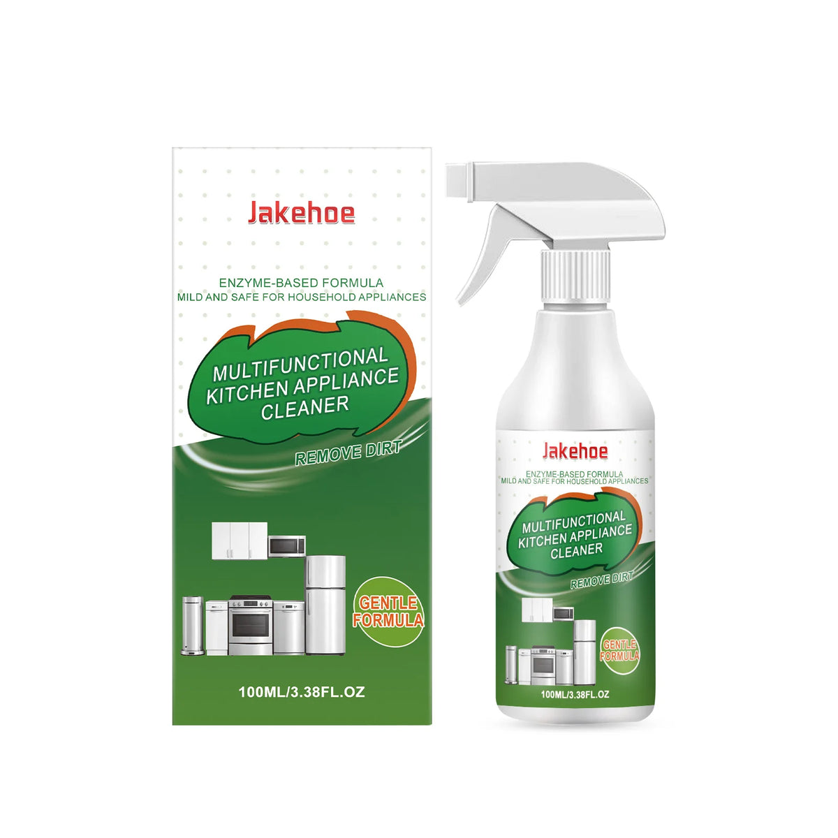 Jakehoe Kitchen Appliance Cleaner Powerful Decontamination Deep Stain Removal Refresh Kitchen Odors Multi Purpose Kitchen Spray