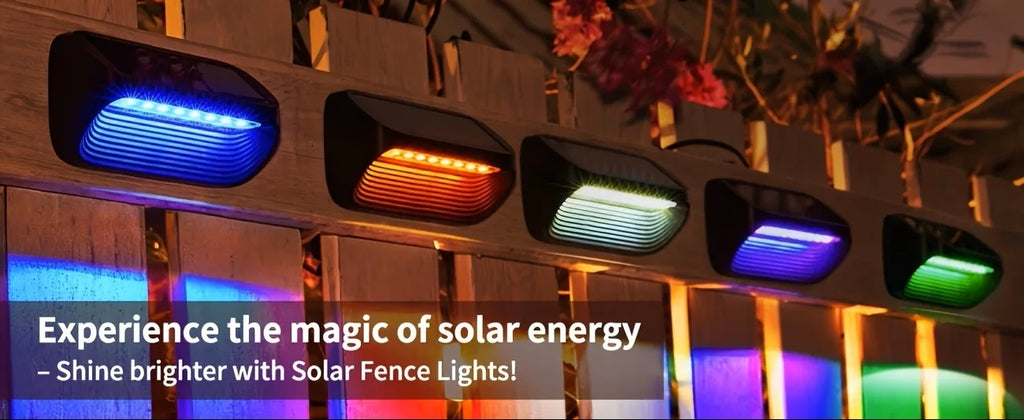 Solar Wall Lamp Solar Fence Lights with Warm White RGB Modes For Backyard Patio Deck Railing Wall Outdoor Waterproof Decor Light