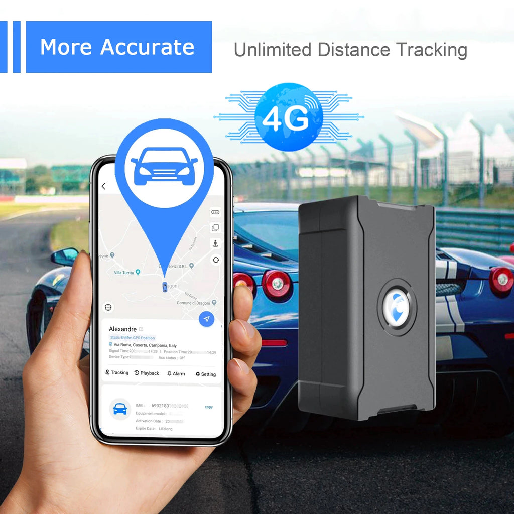 5m Accuracy GPS Tracker Smart Car Systems, Auto Anti-theft Real-time Locator Geofence Vibration Alert, Fee Required