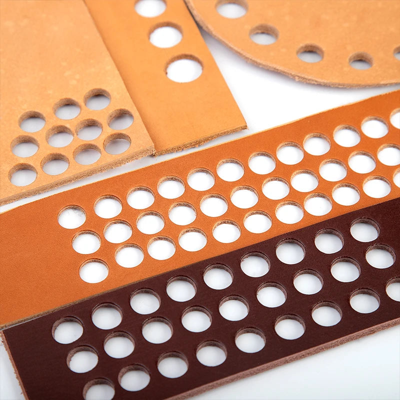 WUTA Basic Series 5-15 Pcs Leather Hollow Punch Set Round Hole Steel DIY Craft Working Tools for Watch Band,Fabric,Plastics,Gask