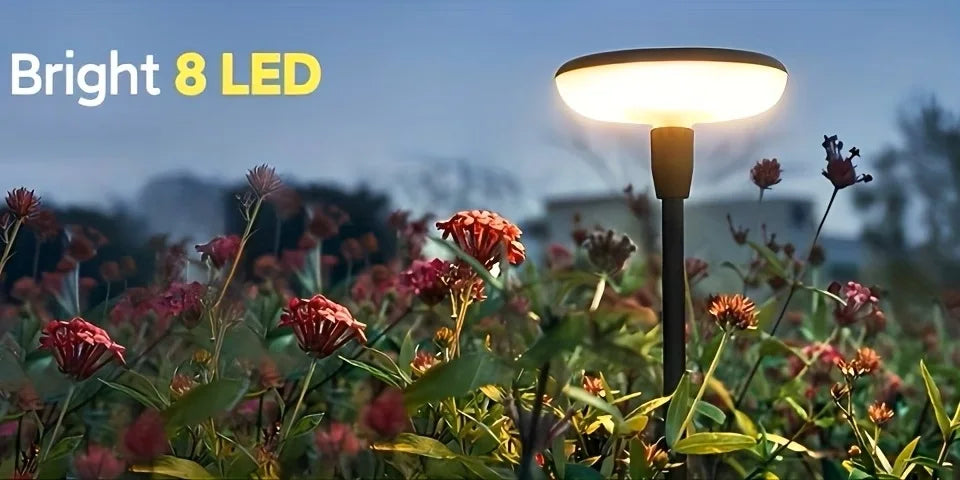 Solar Powered Pathway Lights Outdoor Garden Swaying Light IP65 Waterproof for Planter Flowers Landscape Lighting Decoration Warm