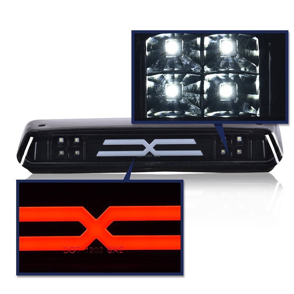 Led Third Brake Light Fit for Ford F150 2004-2008/Explorer Sport Trac 2007-2010/Ford Lobo 2004-2008 Tail Light Assembly