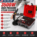 3500W High Pressure Steam Cleaner, Portable Handheld High Temperature Steam Cleaning Machine for Car Detailing, Kitchen, Bathroom, Grout, Tile, Upholstery & Household Deep Cleaning