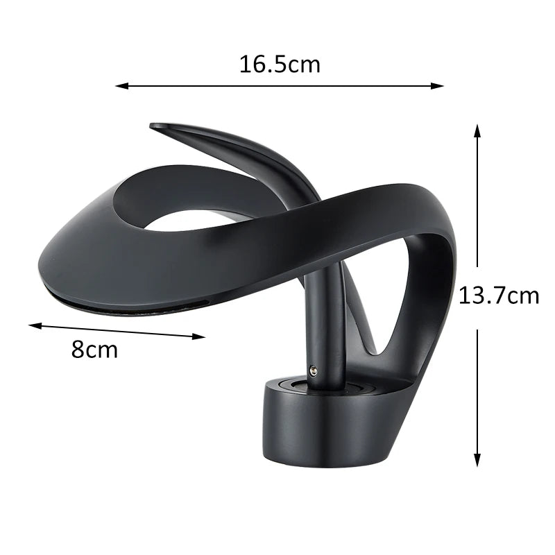 Solid Brass Waterfall Bathroom Sink Faucet, Single Handle Hot and Cold Mixer Tap