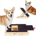 Durable Wooden Dog Nail Scratch Board with Treat Drawer Adjustable Nail Filing Pad for All Breeds Dog Nail Care Accessory