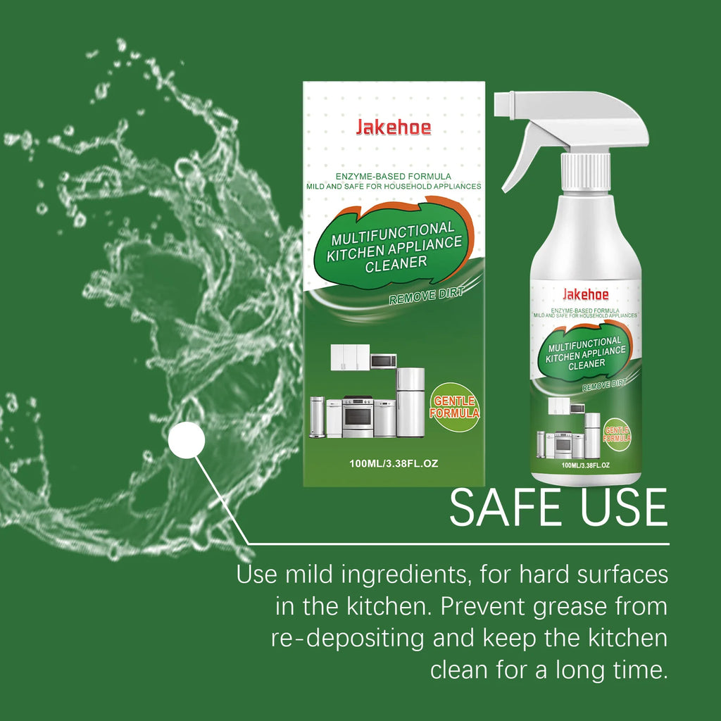 Jakehoe Kitchen Appliance Cleaner Powerful Decontamination Deep Stain Removal Refresh Kitchen Odors Multi Purpose Kitchen Spray