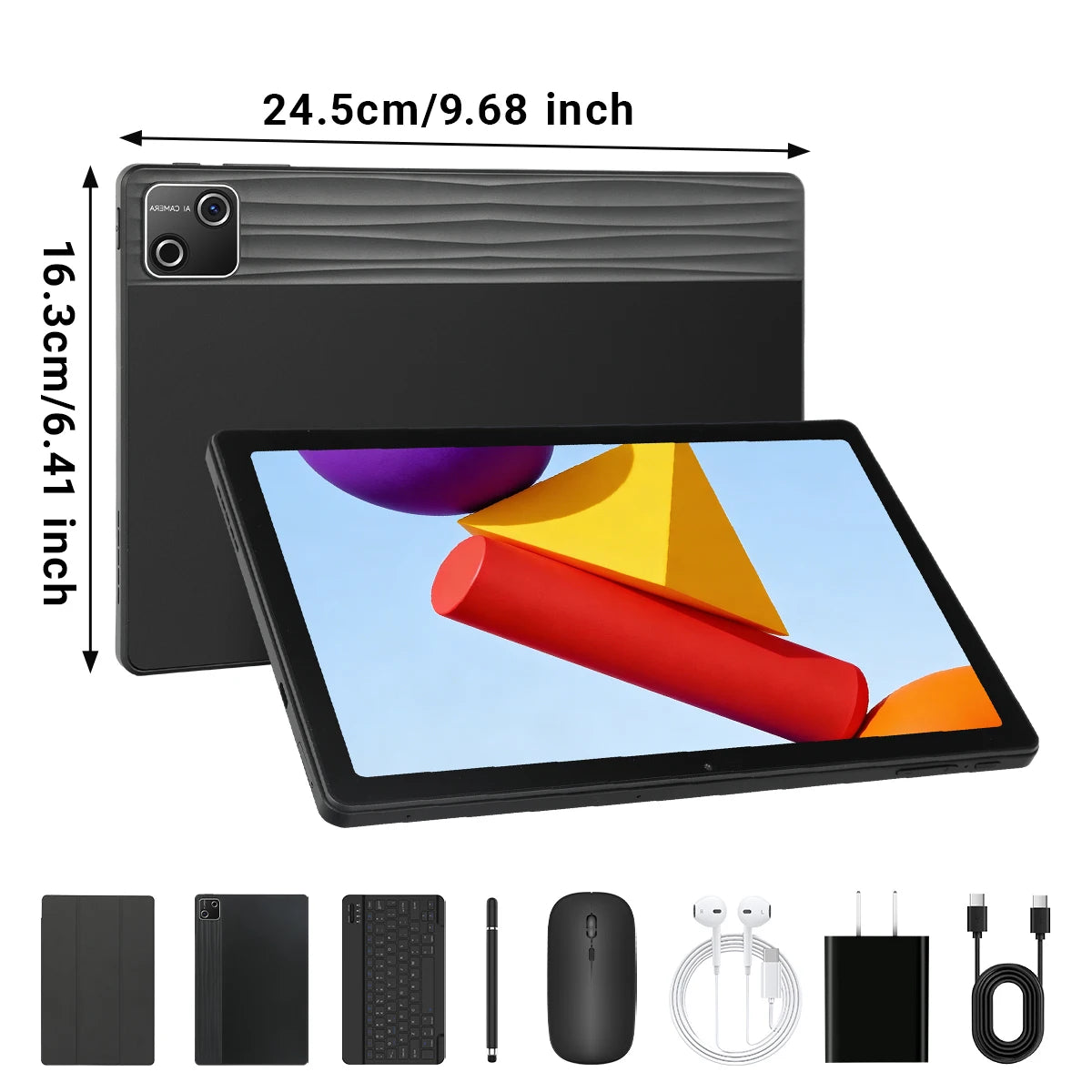 G13L 10.1 Inch Android 16 Tablet, Octa-Core A733, 36GB RAM (6GB plus 30GB Virtual), 128GB Storage, 6800mAh, WiFi 6