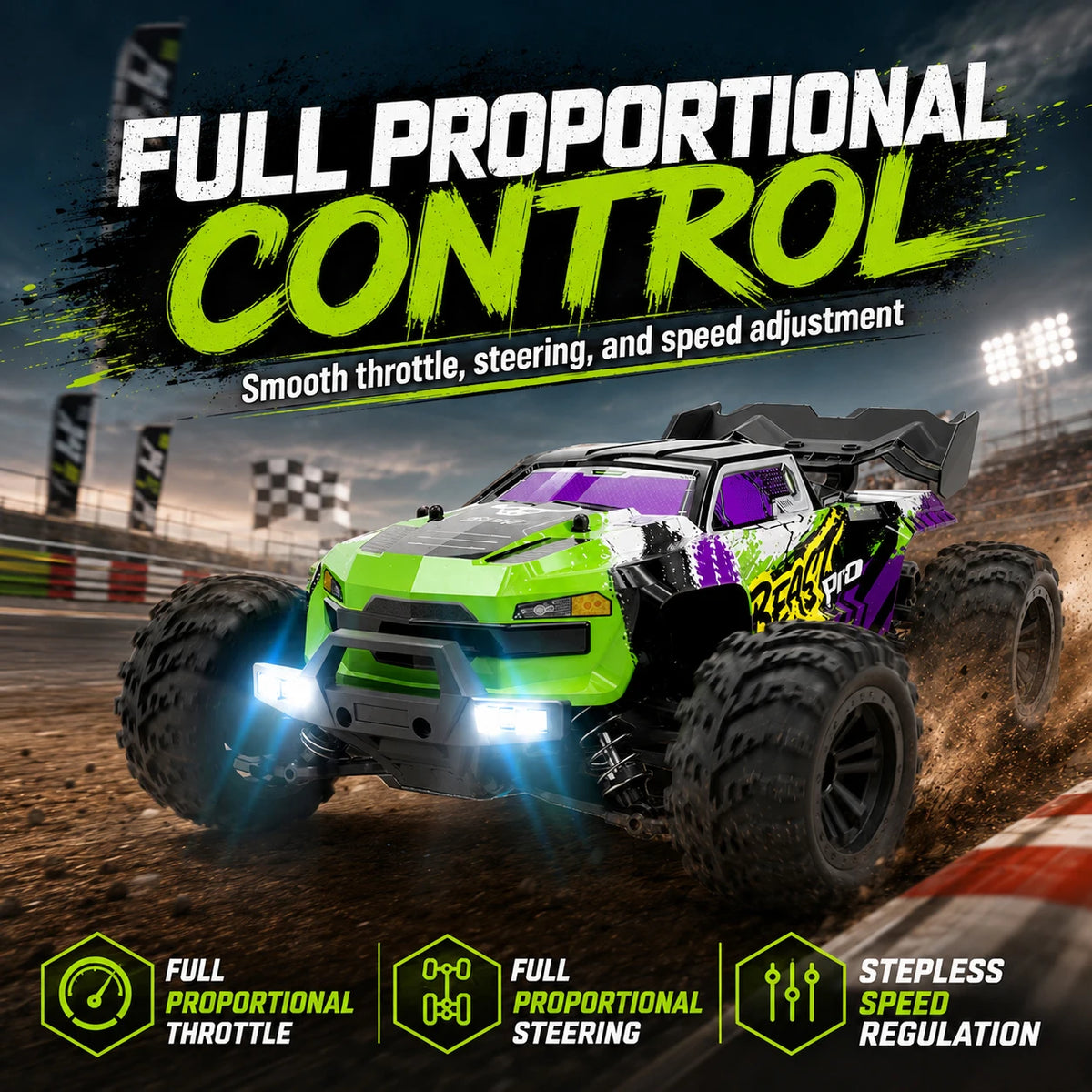 RC Car Buggy 1:16 4 Wheel Drive Off-Road SG116MAX PRO Vehicle Optional Brushless Motor Anti-Slip Tire Remote Control Racing Truck