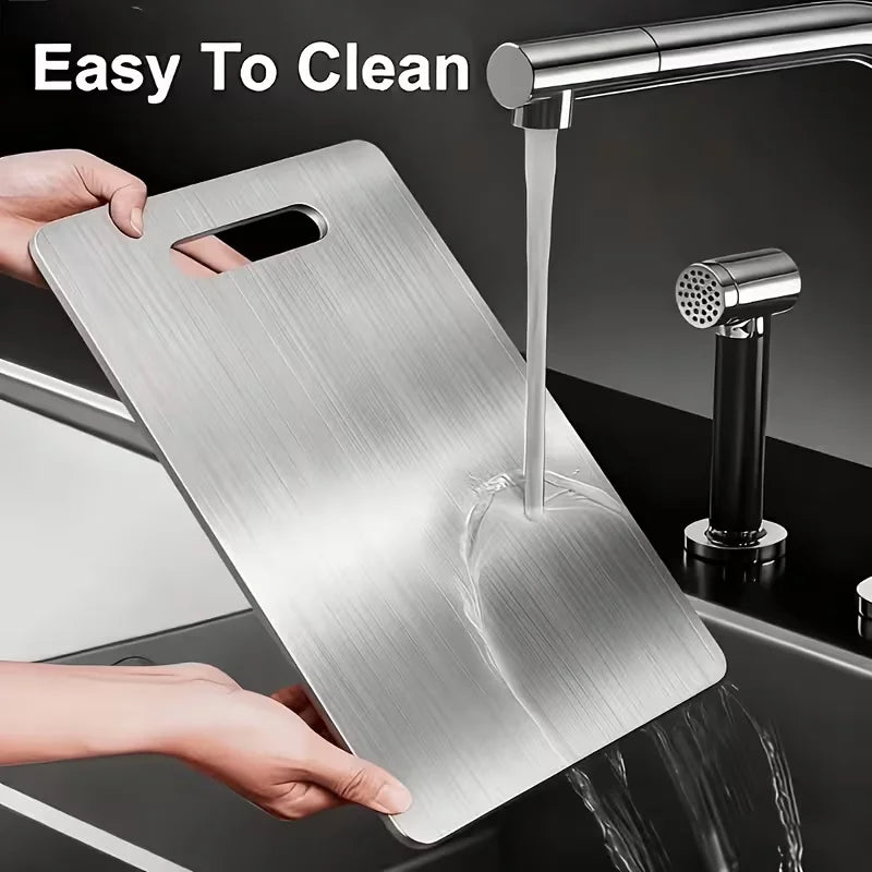 Stainless Steel Thickened Cutting Board Antibacterial Mildew-proof Kneading Dough Board Kitchen Fruit Vegetable Cutting Board