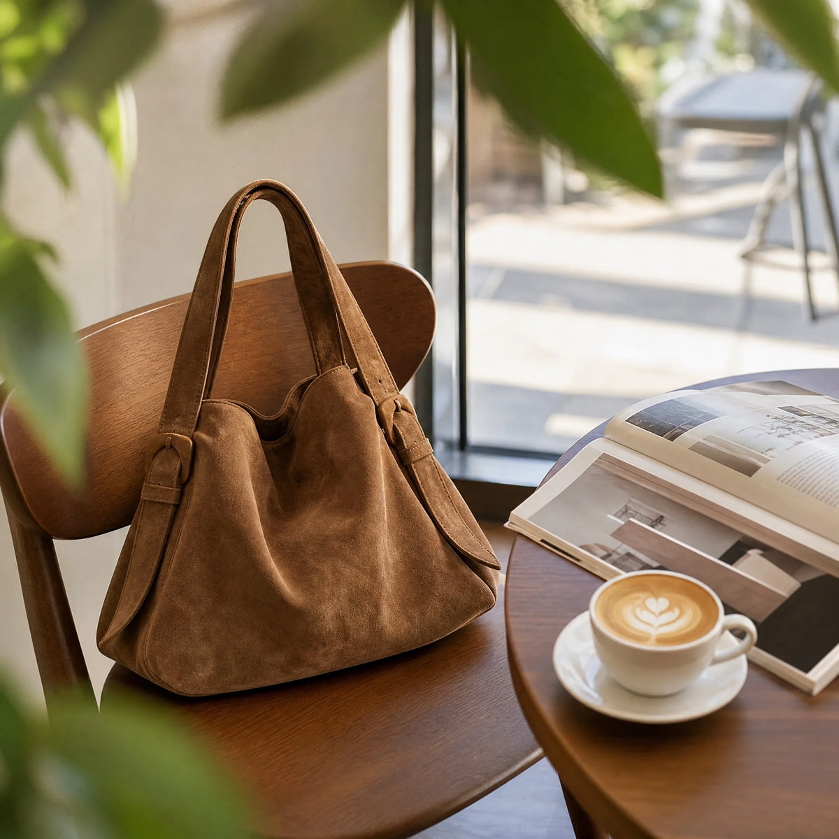 Vintage Large-Capacity Bucket Shoulder Bag