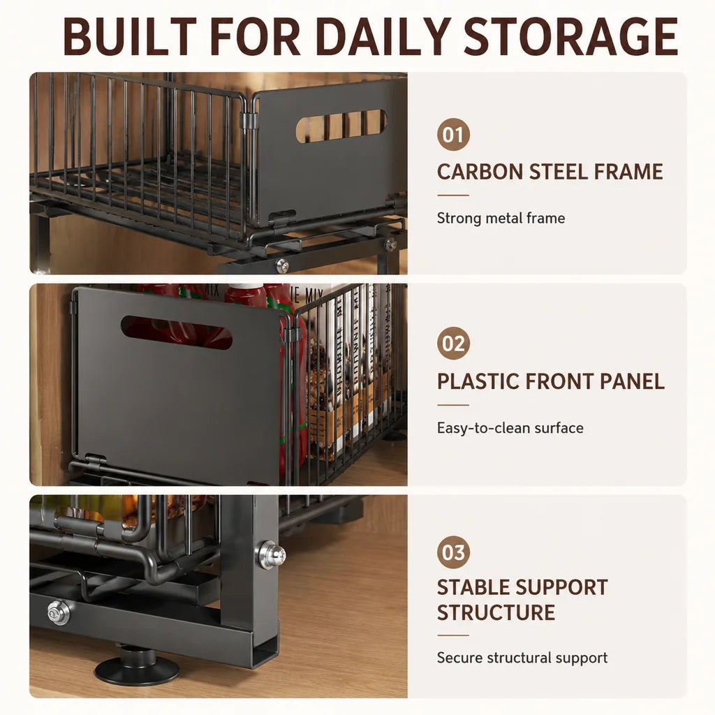 2-Tier Pull-Out Under Sink Organizer
