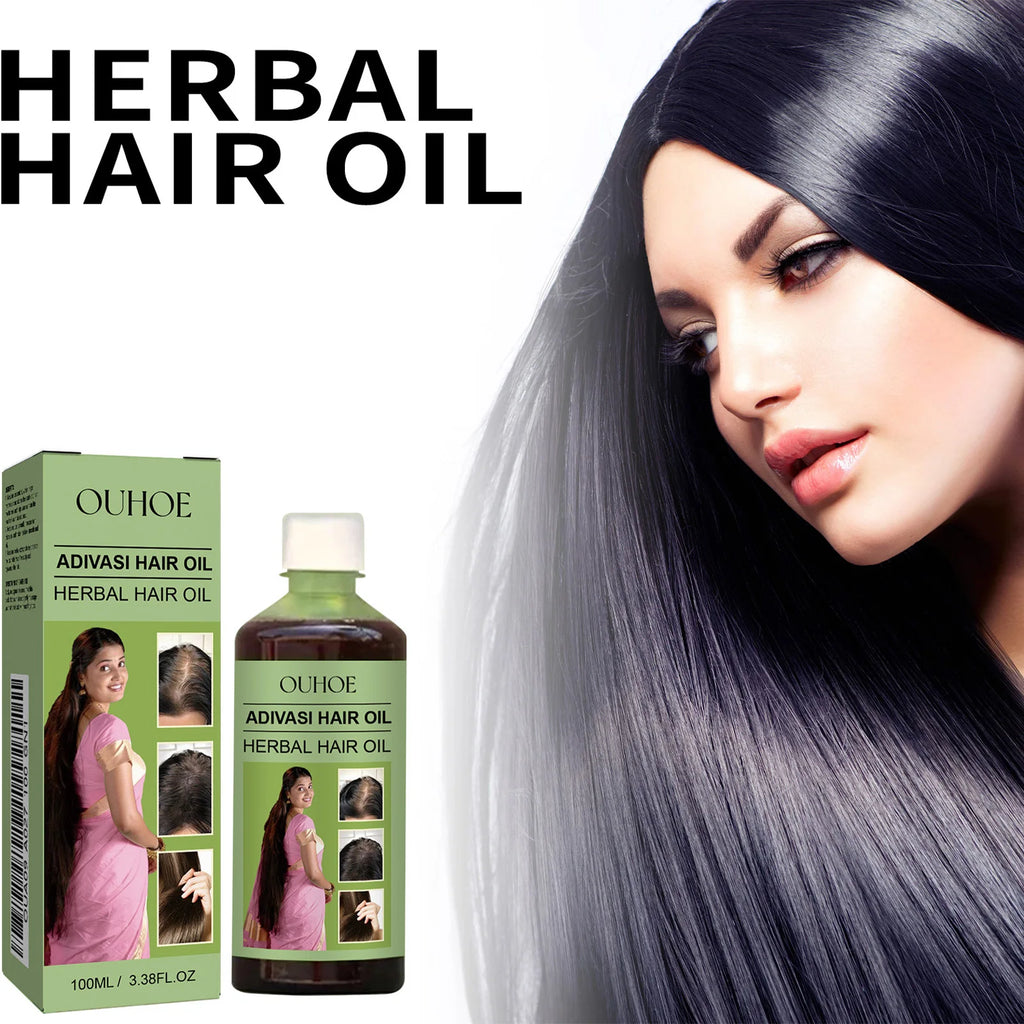 Ouhoe Herbal Hair Care Oil Temperature And Nourishing Scalp Strengthening Hair Cleaning Scalp Care Nourishment Softening Hair