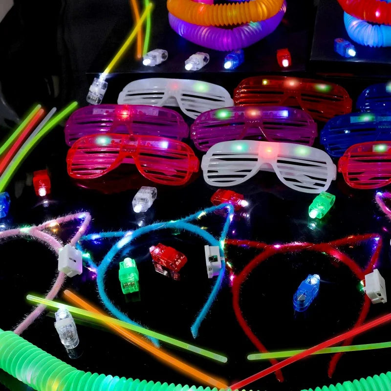 145-Piece Glow Party Supplies Pack