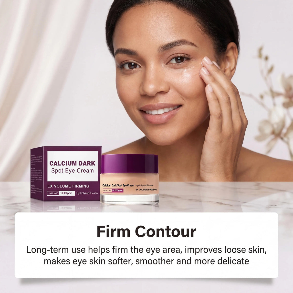 Calcium Dark Spot Eye Cream Tallow Extract Rebuild Elasticity Firming Dark Circle Reducing Hydrating Nourishing Anti Aging Tightening Skin Care