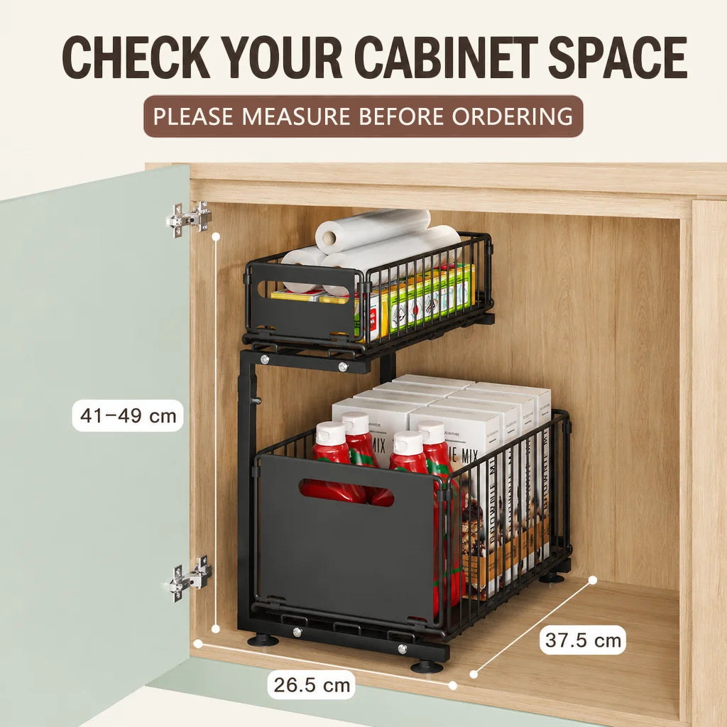 2-Tier Pull-Out Under Sink Organizer
