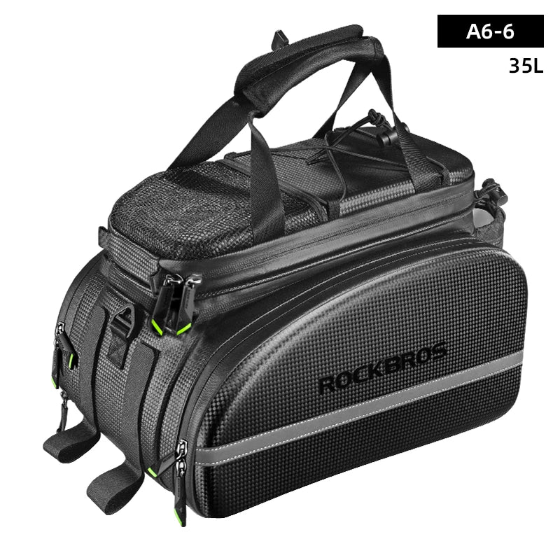 ROCKBROS Bicycle Carrier Bag MTB Bike Bag Trunk Pannier Cycling Large Capacity Travel Bag Package Bags Bicycle Rear Carrier Bags