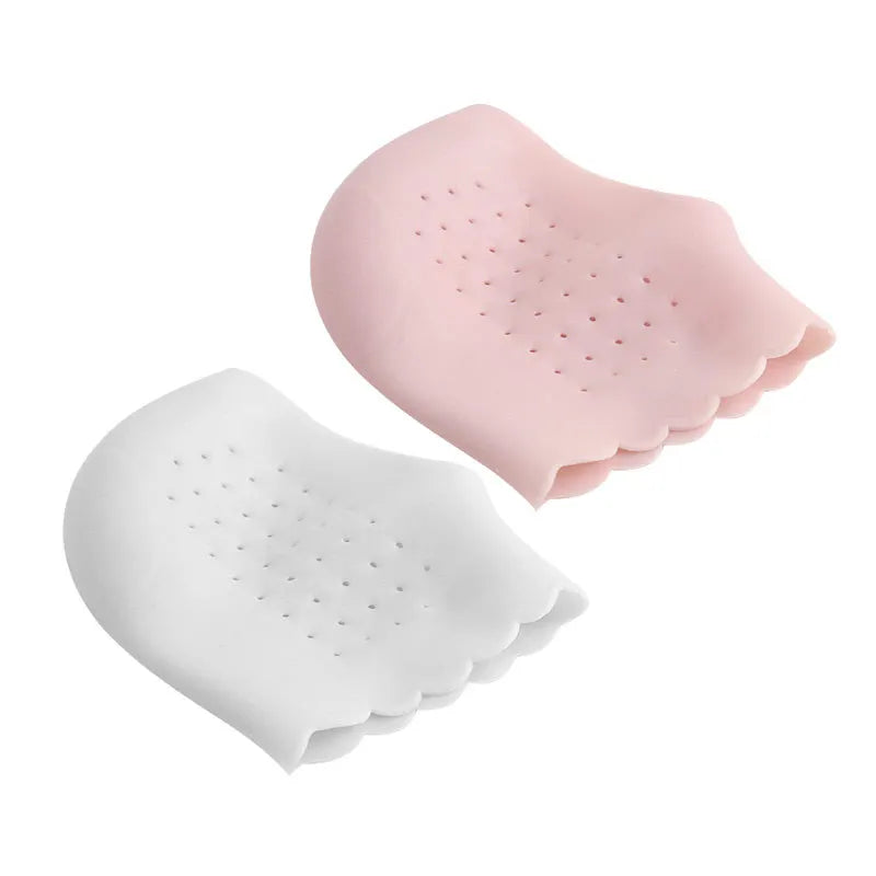 2-Pair Silicone Moisturizing Heel Socks, Gel Heel Protectors for Dry Cracked Feet