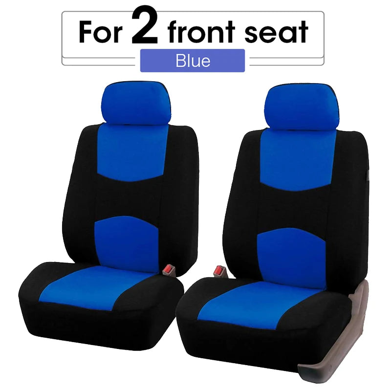 Car Seat Cover Airbag Compatible Ventilation Cloth Protect Seat Universal Beige Interior Accessories For 1/2/5/7 Seats