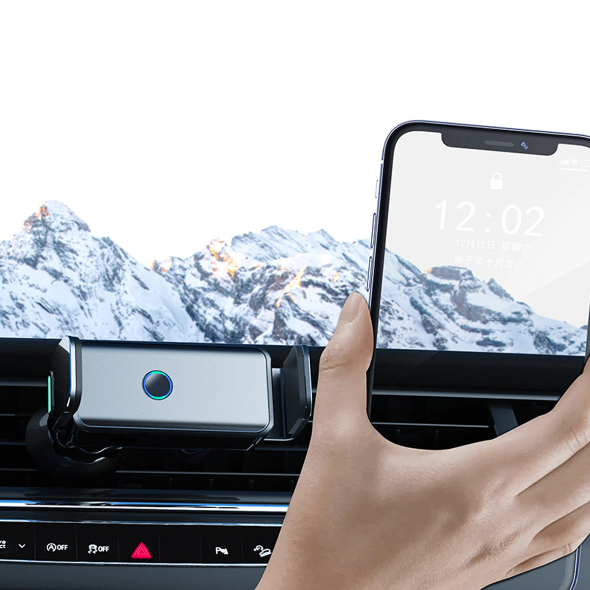 2021 Electric Mobile Phone Holder Smart Induction Car Air Outlet Mobile Phone Navigation Car Bracket