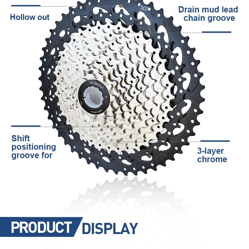VG Sports All Size Road Bike 8 9 10 11 Speed Velocidade Bicycle Freewheel 11-25T/28T/32T/36T Bicycle Cassette Freewheel Sprocket
