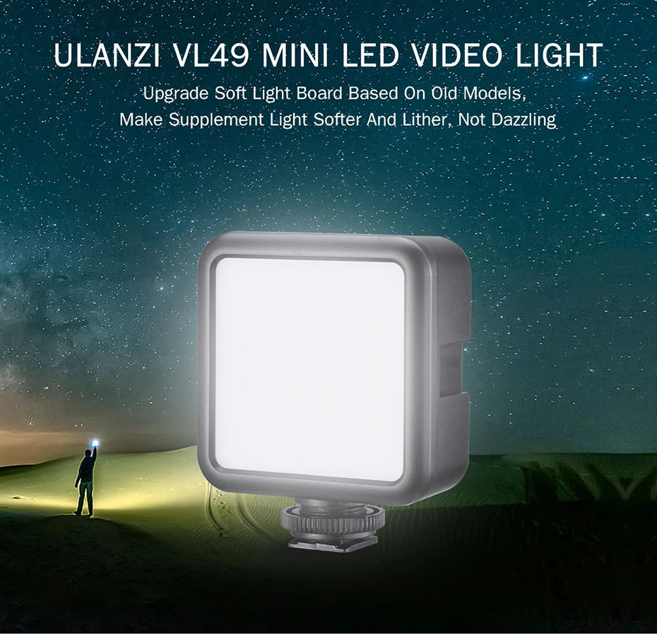 Ulanzi VL49 Mini LED Fill Light, 5500K