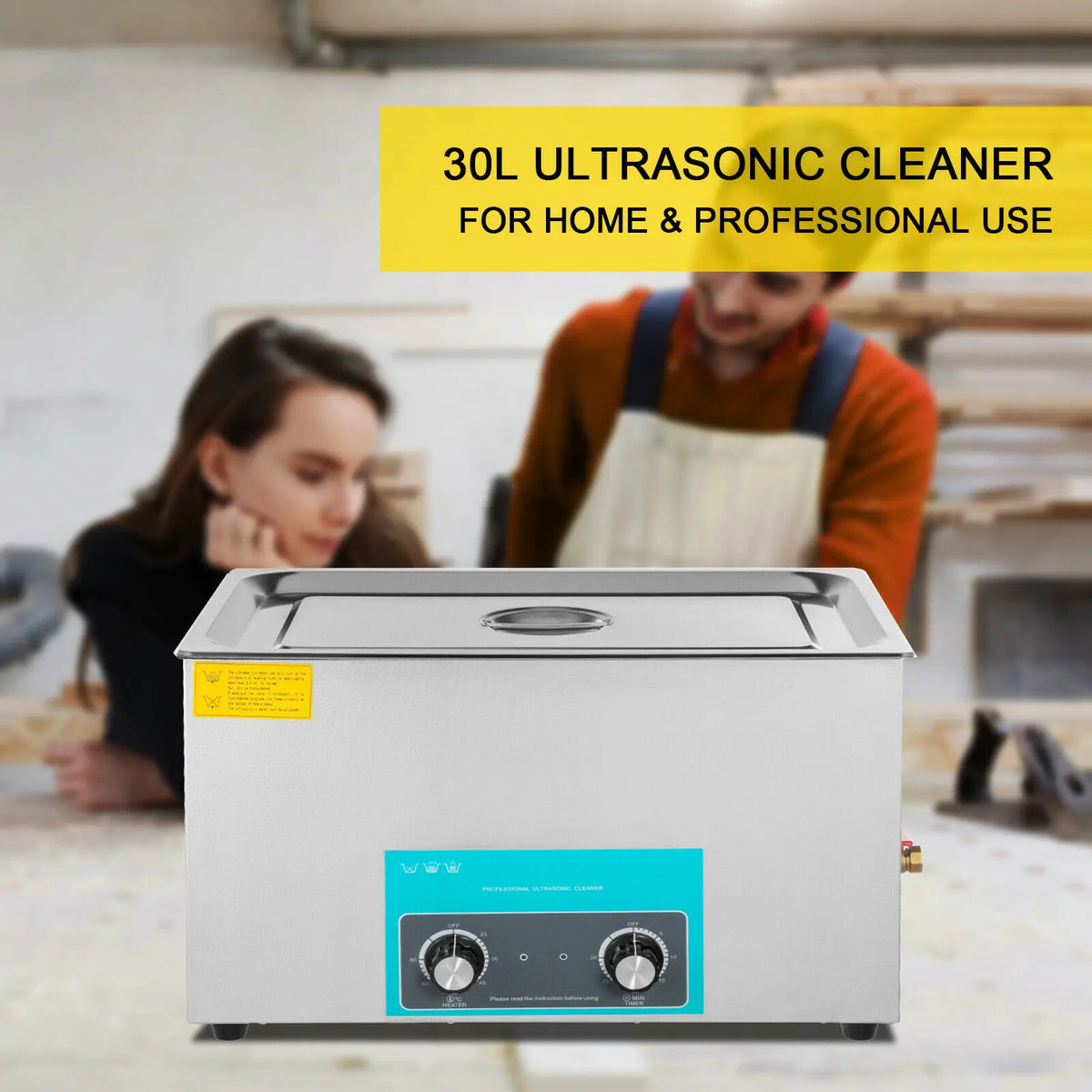SucceBuy 3L 6L 10L 15L 22L 30L Electric Ultrasonic Cleaner Portable Washing Machine Lave-Dishes Ultrasound Home Office Appliance