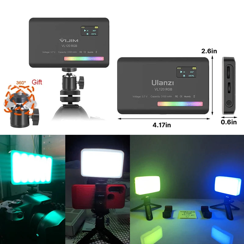 Ulanzi VL120 Full-Color RGB Video Light