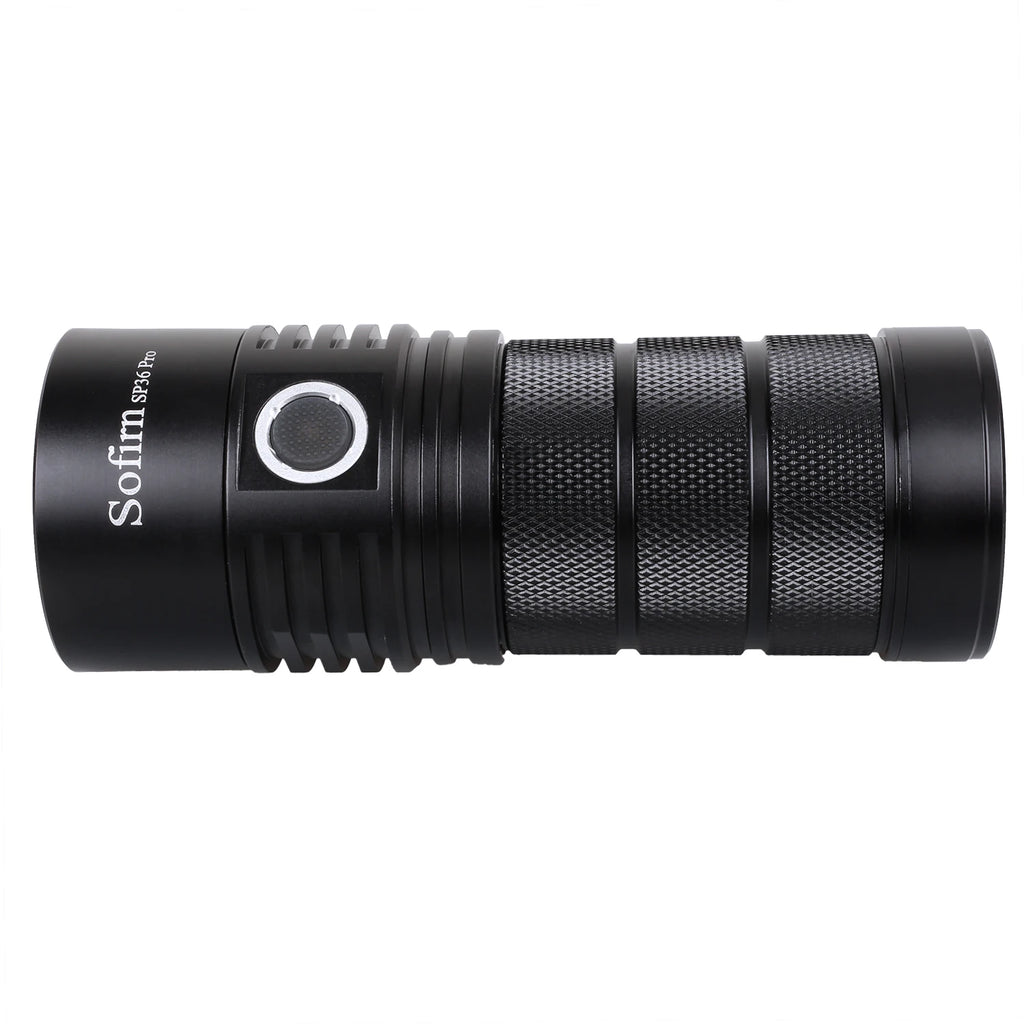 SP36 Pro 8000lm Powerful LED Flashlight 4SST40 USB C Rechargeable 18650 Torch