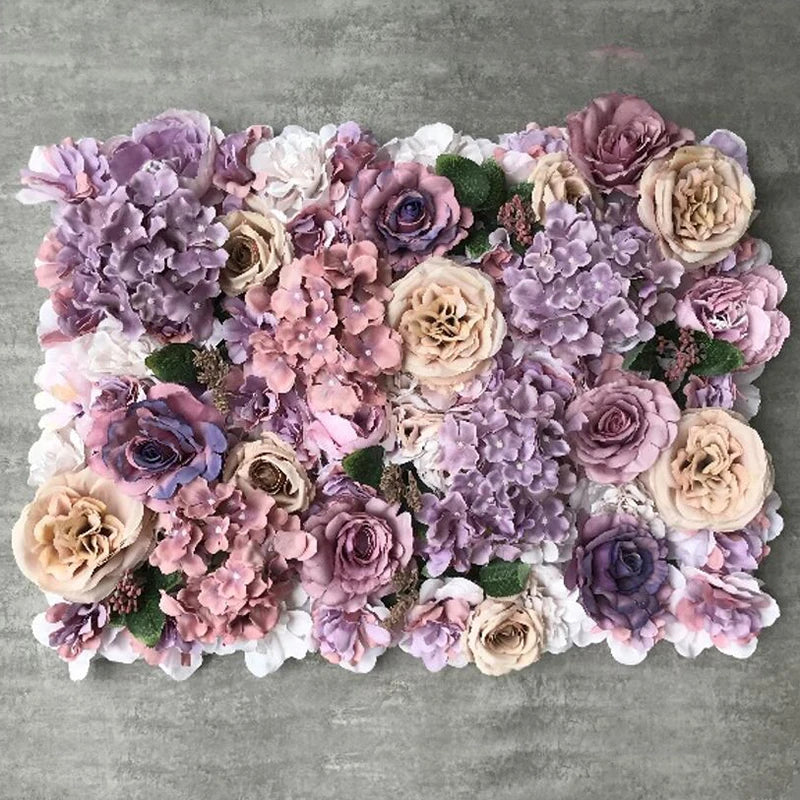 Silk Rose Backdrop Flowers Wall Wedding Decoration Customized Artificial Flower Wall Panel for Home Decor Backdrops Baby Shower