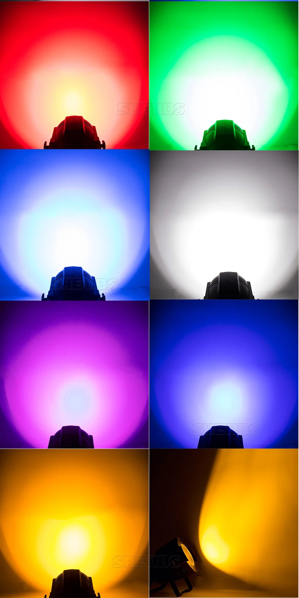 SHEHDS 4x100W 4 Eyes/200W 1Eye /2 Eyes LED Blinder Lights COB Cool And Warm White  For Dj Disco Party Stage
