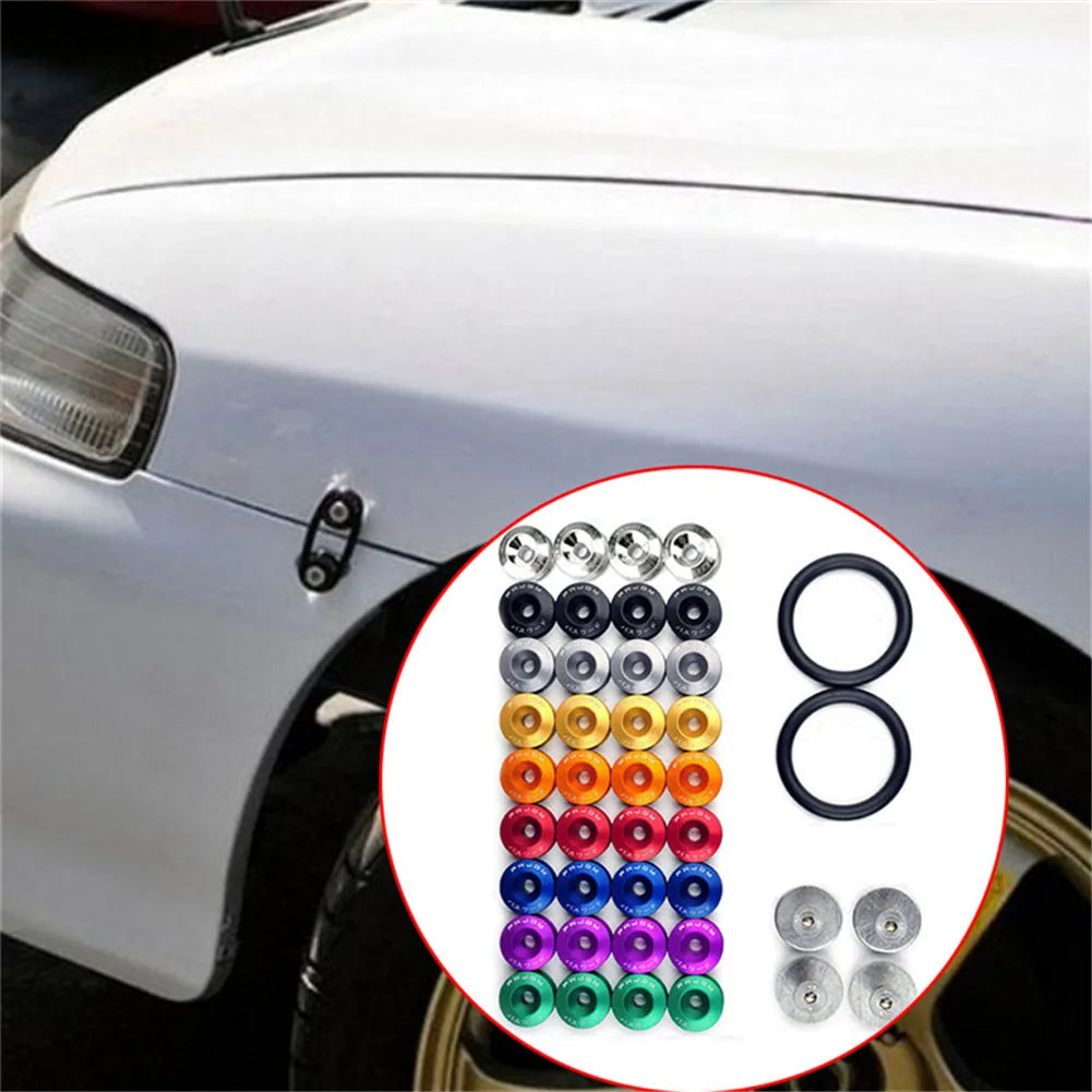Car Quick Release Fasteners Front Bumpers Rear Bumpers Surrounds Reinforcement Ring Reinforced Surrounding Pad Screws