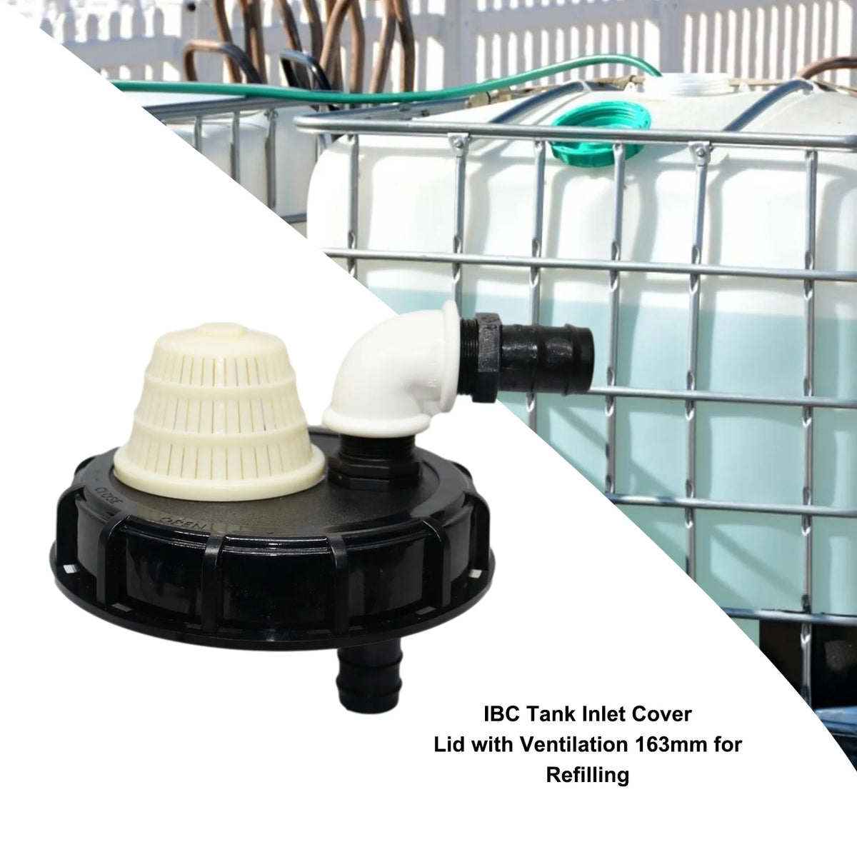 IBC Tank Inlet Cover Lid With Ventilation 163mm For Refilling IBC Tote Tank Accessories
