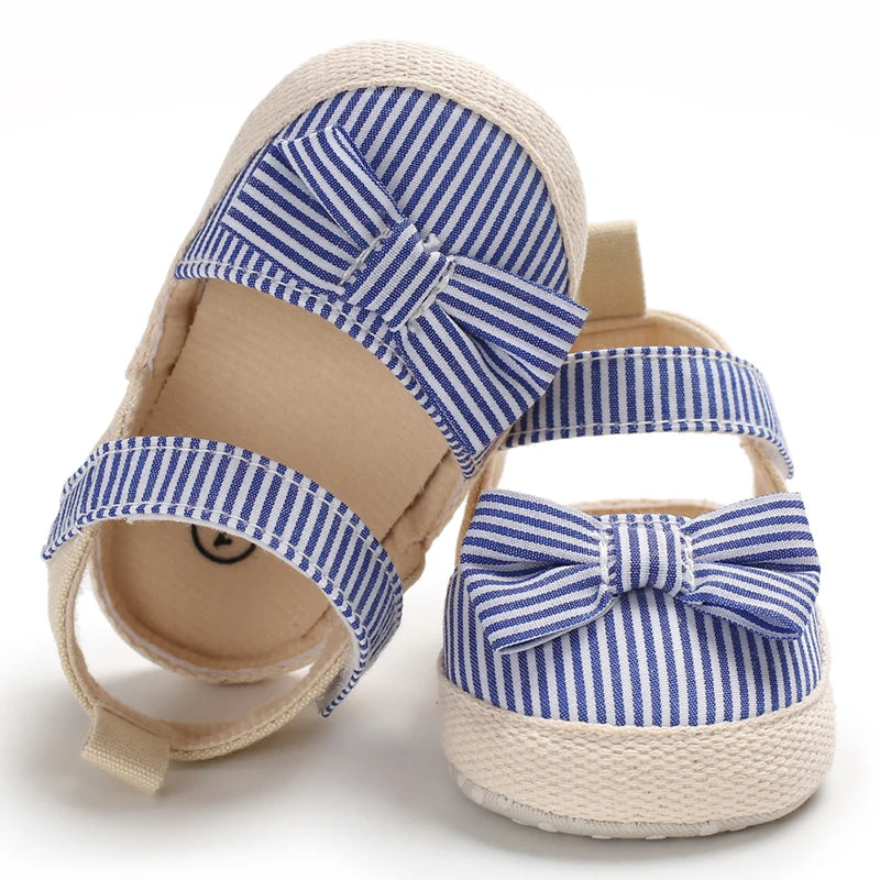 Newborn Baby Girl Soft Sole Princess Sandals, Summer Crib Shoes