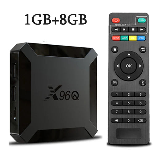 X96Q Android 10 Smart TV Box 4K, 2GB RAM 16GB Storage Quad-Core Media Player